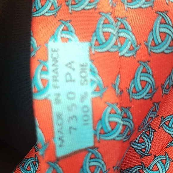 Vintage Hermes 100% Silk Tie - Picture 3 of 3